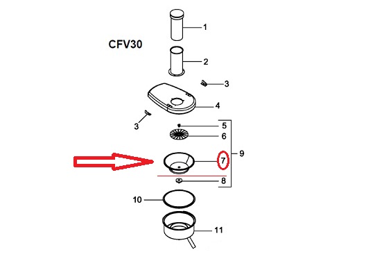 Сито CO2841 CFV30 Fimar