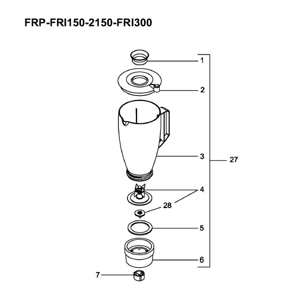 Нож CO1401 для блендера Fimar FRP-FRI