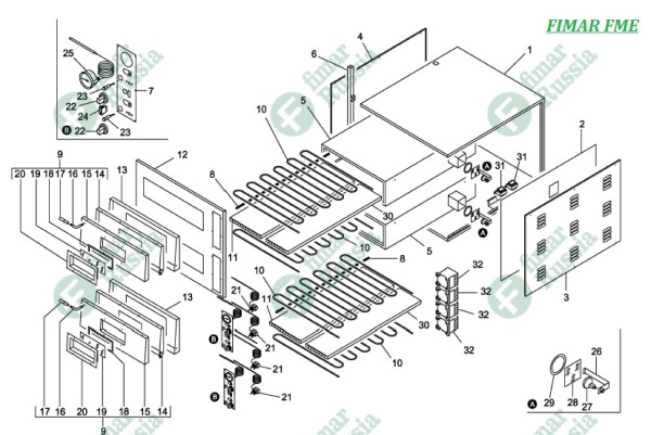 Тэн для печей FIMAR FME4/4+4 CO3651