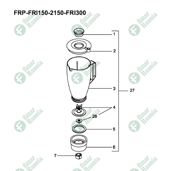 Нож CO1401 для блендера Fimar FRP-FRI
